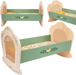 Vintage Wooden Cradle for Dolls