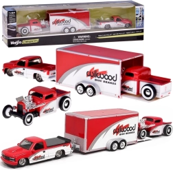 Maisto metal set 1:64 – CHEVROLET 454 SS Pick-up 1993 + CHEVROLET Pick-up 1936 with trailer