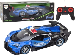 RC policijas auto 1:12 zils