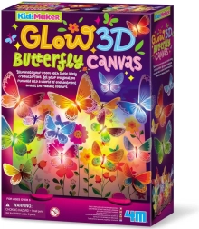 KidzMaker glowing 3D butterfly canvas