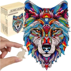 Koka puzle KRUZZEL – vilks, 170 gabaliņu