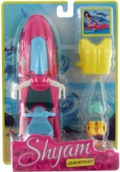 Ūdens skūteris lellēm – komplekts ar glābšanas vesti un piederumiem