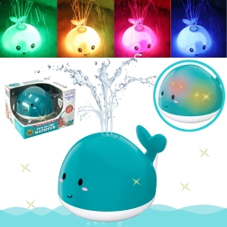Woopie Whale Bath Toy with Fountain, Blue