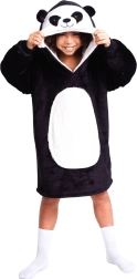 Cozy Noxxiez silta televizora džempera sega ar kapuci Panda bērniem 7–12 gadi