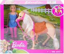 Barbie jāšanas komplekts ar zirgu un ķiveri