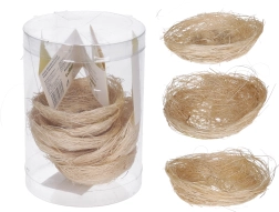 Dekoratīva ligzdiņa 8 cm – dabīga