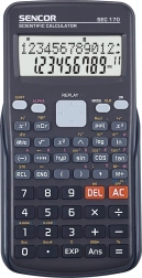 Zinātniskais kalkulators SEC ar 240 funkcijām un LCD displeju