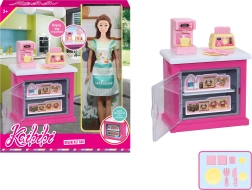 Pavārītes lelle 30 cm ar virtuves skapīti un piederumiem