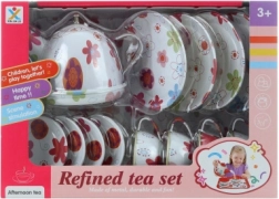 Skārda tējas komplekts ar puķītēm