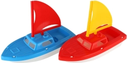Plastic sailboat for water for kids 12 × 21 cm, 2 colors