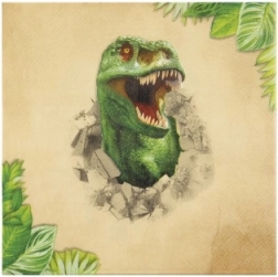 Papīra salvetes ar Dino motīvu, 12 gab.