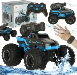 Waterproof RC amphibious car with water cannon and gesture control
