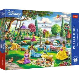 Premium puzle 1000 gabaliem – pikniks ar DISNEY princesi
