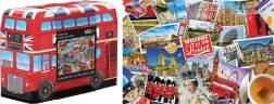 Eurographics puzle metāla kārbiņā Londonas autobuss 550 gabaliņi