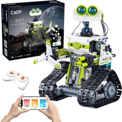 Konstruktors CaDA I.BOT Code Robot RC ar LED, programmēšanu un duālo vadību, 434 detaļas