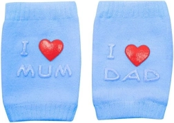 Bērnu ceļgalu sargi ar ABS I Love Mum & Dad – zili