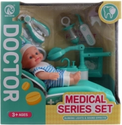 Zobārsta komplekts ar lelli un piederumiem