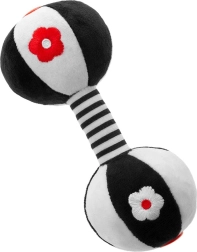 Sensorā kontrasta rotaļlieta ar grabulīti Akuku hantelīte