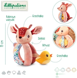 Lilliputiens grabulis un satveršanas rotaļlieta stirniņa Stella, 6 mēn.+