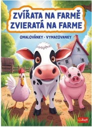 Krāsojamā grāmata Dzīvnieki fermā 20 × 27,5 cm