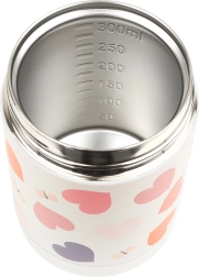 A Little Lovely Company insulated stainless steel food container with hearts