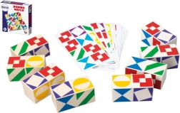 Board Game Domino Match from Wood in a Box