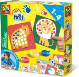 SES finger paints color your own animal