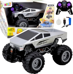 Tālvadības bezceļu RC auto Off-Road 1:16, sudraba