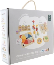 POLARB Wooden Educational Box GROW-WITH-ME 36+ months