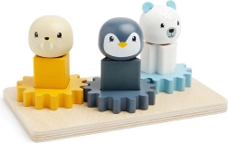 Wooden Motor Skills Board with Arctic Animals