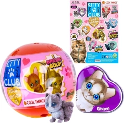 Kapsula Kitty Club Gold Edition – kolekcionējama mini figūriņa pārsteigums