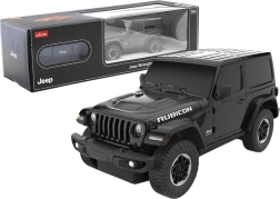 R/C auto 1:24 Jeep Wrangler JL Rubicon melns