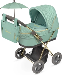 Saliekamais leļļu ratiņš ar saulessargu un somu Capriccio 60 cm