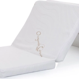 Folding baby mattress 120 × 60 cm made of organic cotton Chipolino