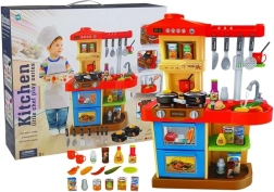 Kids’ kitchen with sounds and lights and a working faucet