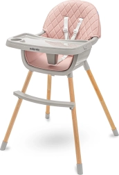 Bērnu barošanas krēsliņš Baby Mix Freja dusty pink