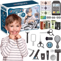 Woopie barber set pro děti, kadeřnický salon 24 ks
