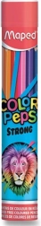 Krāsainie zīmuļi MAPED Color’Peps Strong metāla tūbiņā, 12 gab.