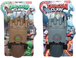 Izšaujami nagi pūķis/dinozaurs, plastmasa 11 × 29 cm, 2 krāsas