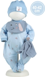 Apģērbiņi NEW BORN lellītei 40–42 cm ar piederumiem