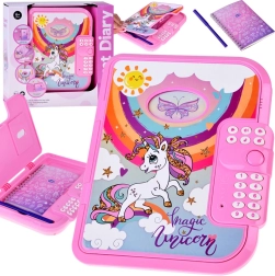 Interaktīvs kodēts slepenais dienasgrāmatas 2 vienā – burvju vienradzis