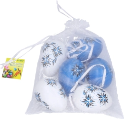 Dekoratīvas plastmasas olas, dažādu krāsu maisījums