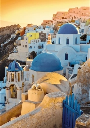 Puzzle TREFL Premium Plus Photo Odyssey: Oia, Santorini 1000 gabaliņu