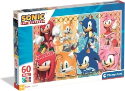 Clementoni puzle ezītis Sonic MAXI 60 gabalu