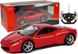 R/C auto Ferrari 458 Italia Rastar 1:14 sarkana
