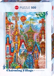 Heye puzzle Charming Village: Blue Gate, 500 pieces