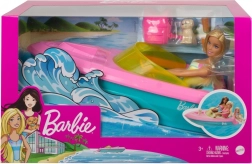 Barbie motorlaiva ar lelli un kucēnu