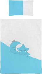 Children's 3-piece bedding set BELISIMA Magic Stars turquoise 100×135