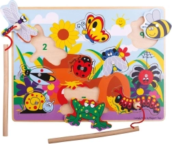 Bigjigs Toys Koka spēle kukaiņu ķeršana