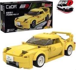 CaDA Building Set Racing Car MAZDA RX-7 FD – Yellow, 278 pieces